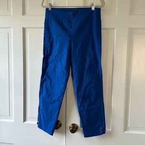 COUNTERPARTS ROYAL BLUE PULL ON PANTS SIZE 8 ANKLE ELASTIC WAIST
